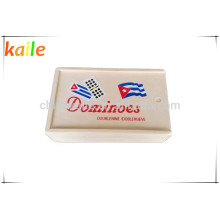 Domino doble 9 con caja de madera